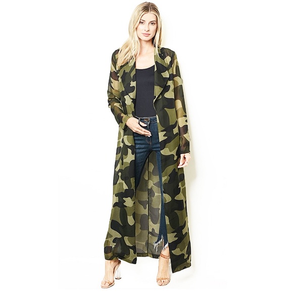 camo duster jacket